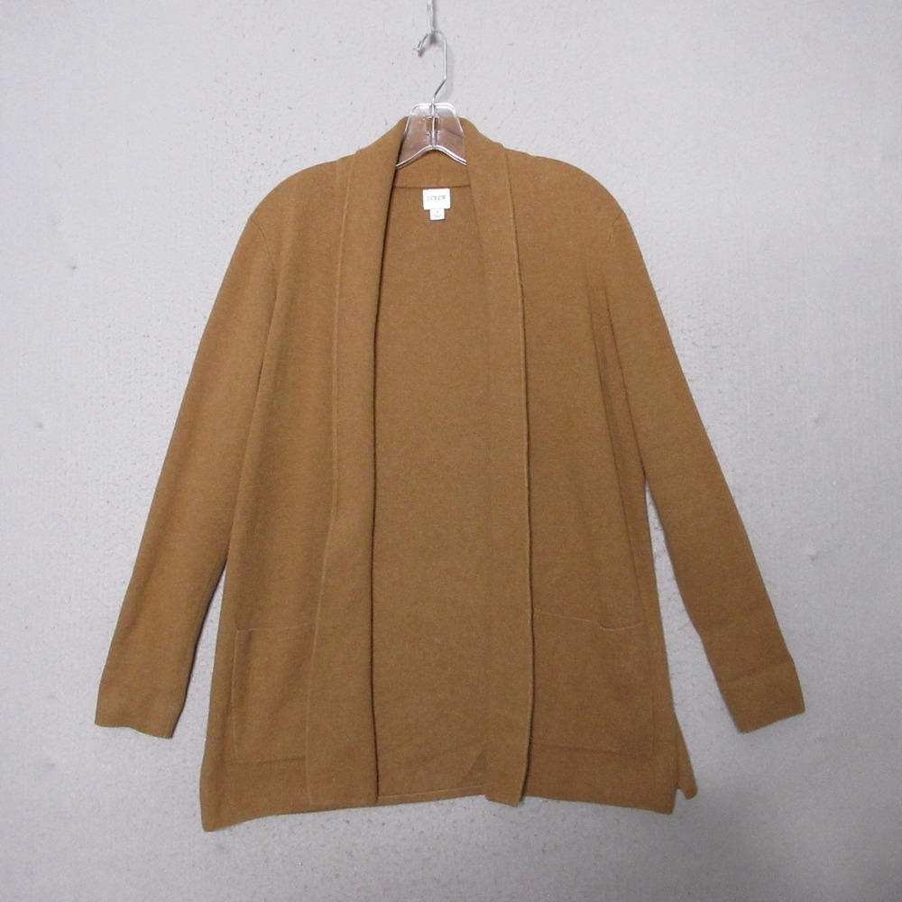 J Crew Chelsea Cardigan Sweater Blazer Camel Color Preppy Neutral Layer Cotton